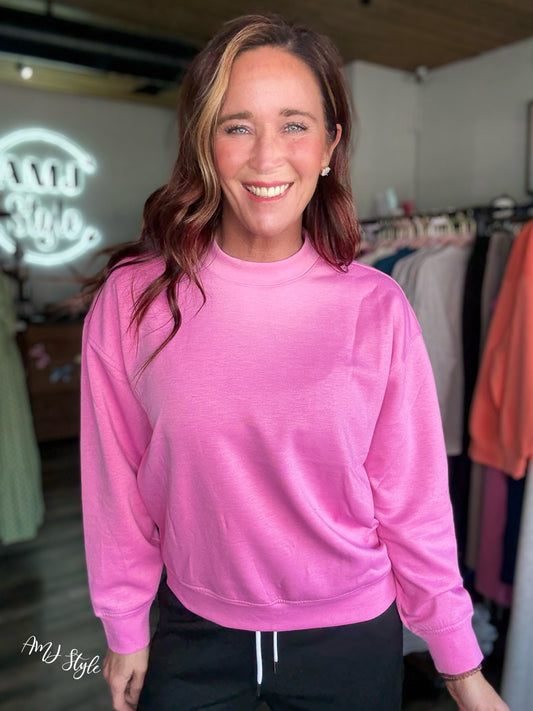 Pure Plush Pullover - Candy Pink