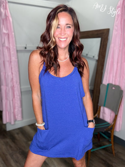 Barefoot Bliss Romper - Blue
