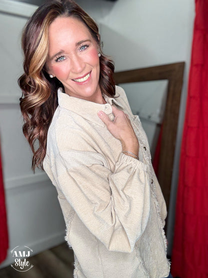 Plush Two Tone Shacket