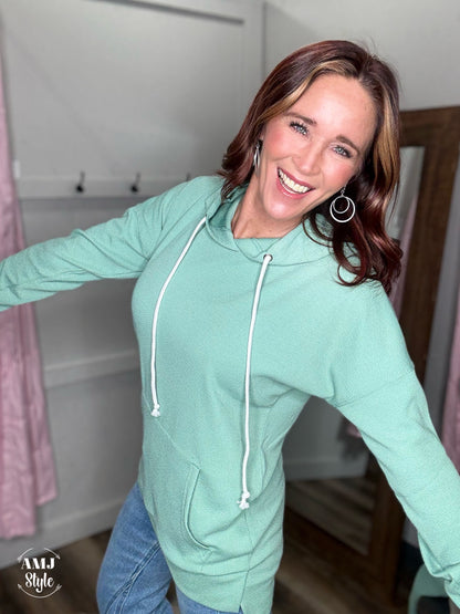 The Kacey Hoodie - Sage