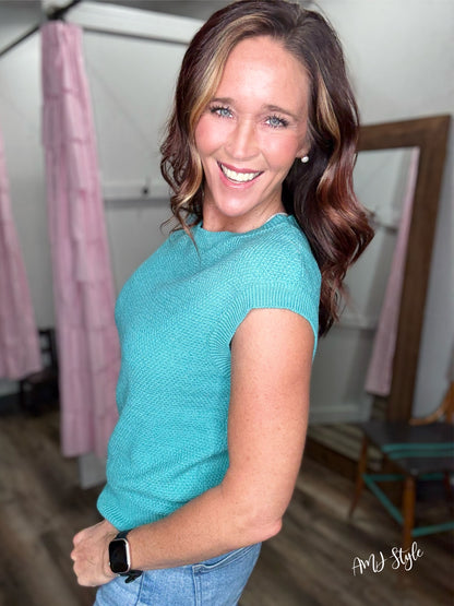 Minty Mood Knit Tank Sweater
