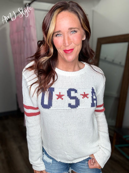 Bold USA Knit Sweater