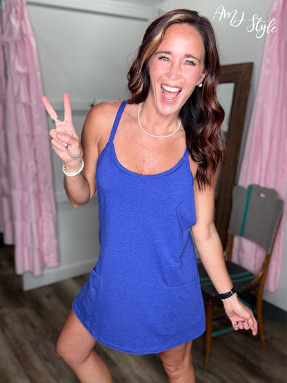 Barefoot Bliss Romper - Blue