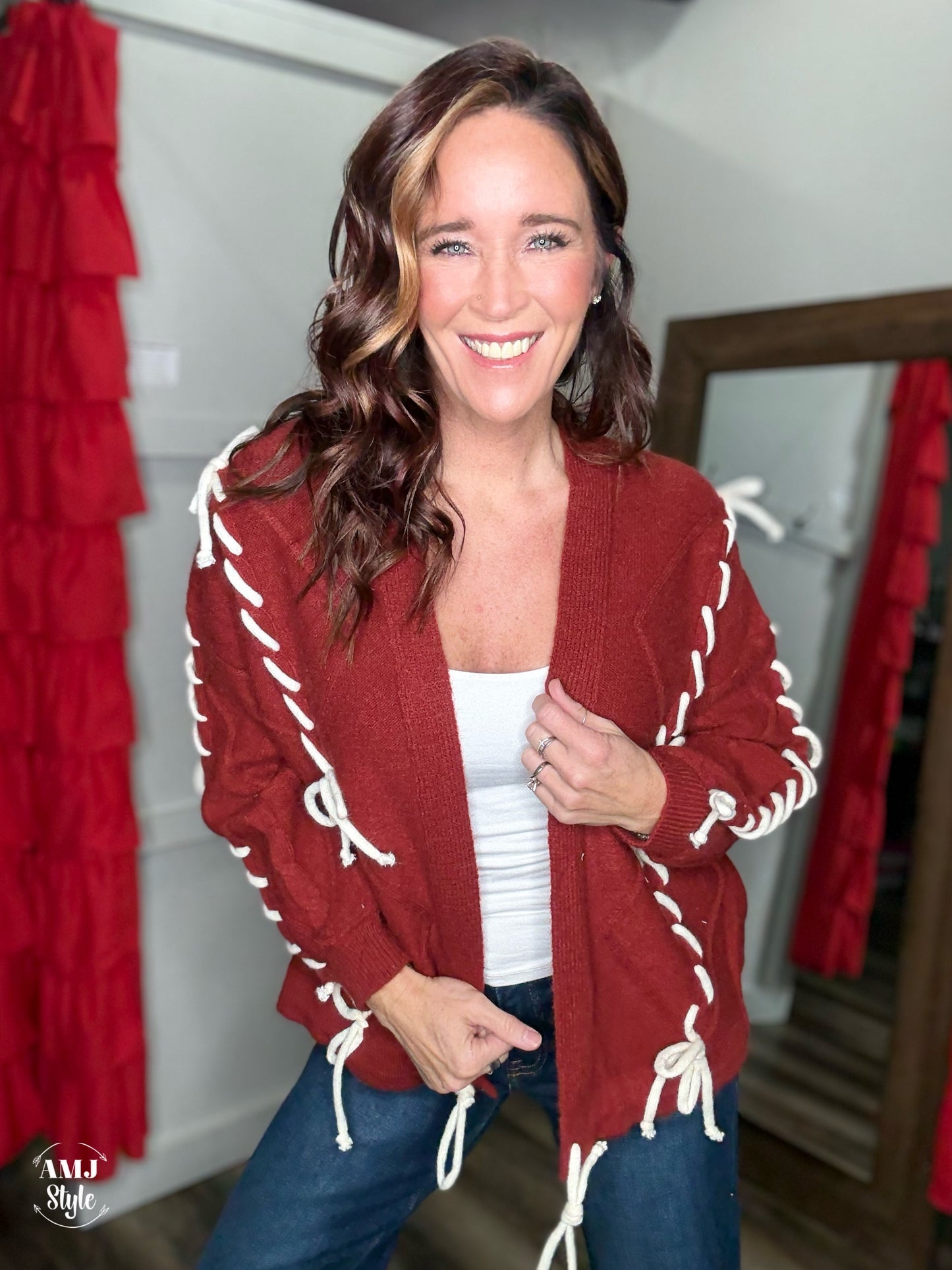 Sugarplum Stitch Sweater Jacket