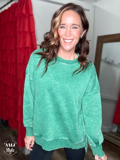 Full of Warmth Pullover - Forest