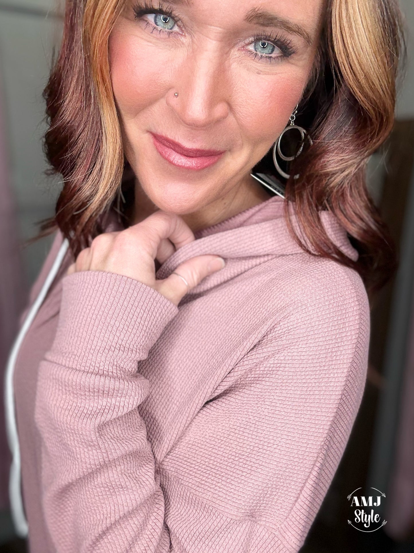 The Kacey Hoodie - Rose