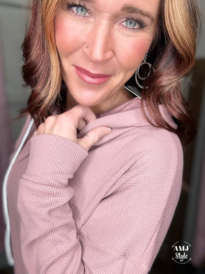 The Kacey Hoodie - Rose