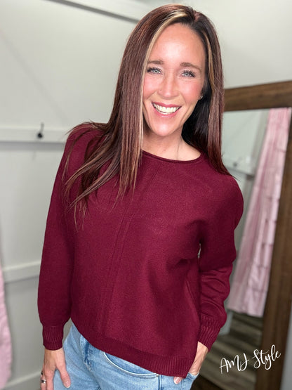 Ultra Luxe Sweater - Burgundy