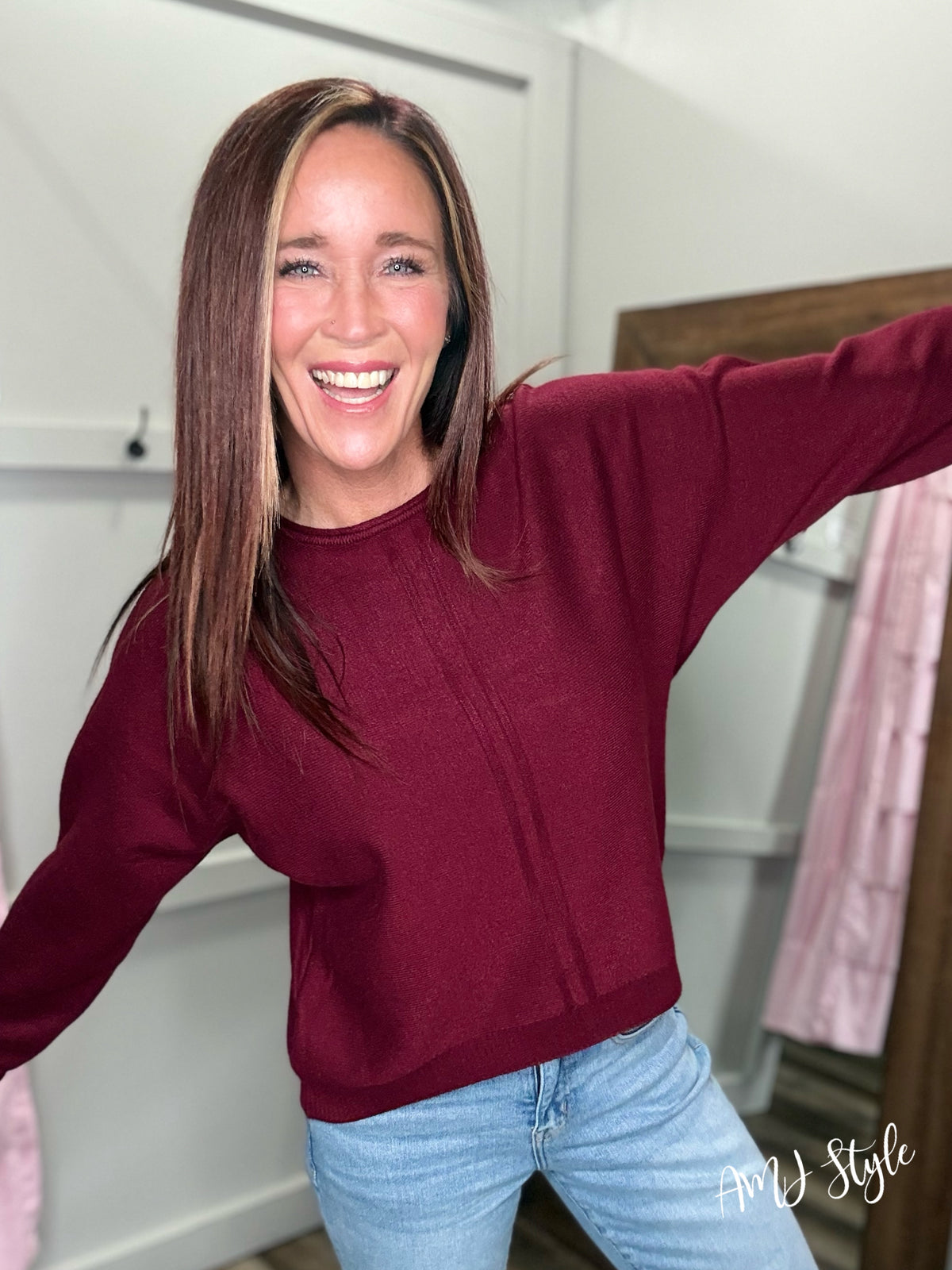 Ultra Luxe Sweater - Burgundy
