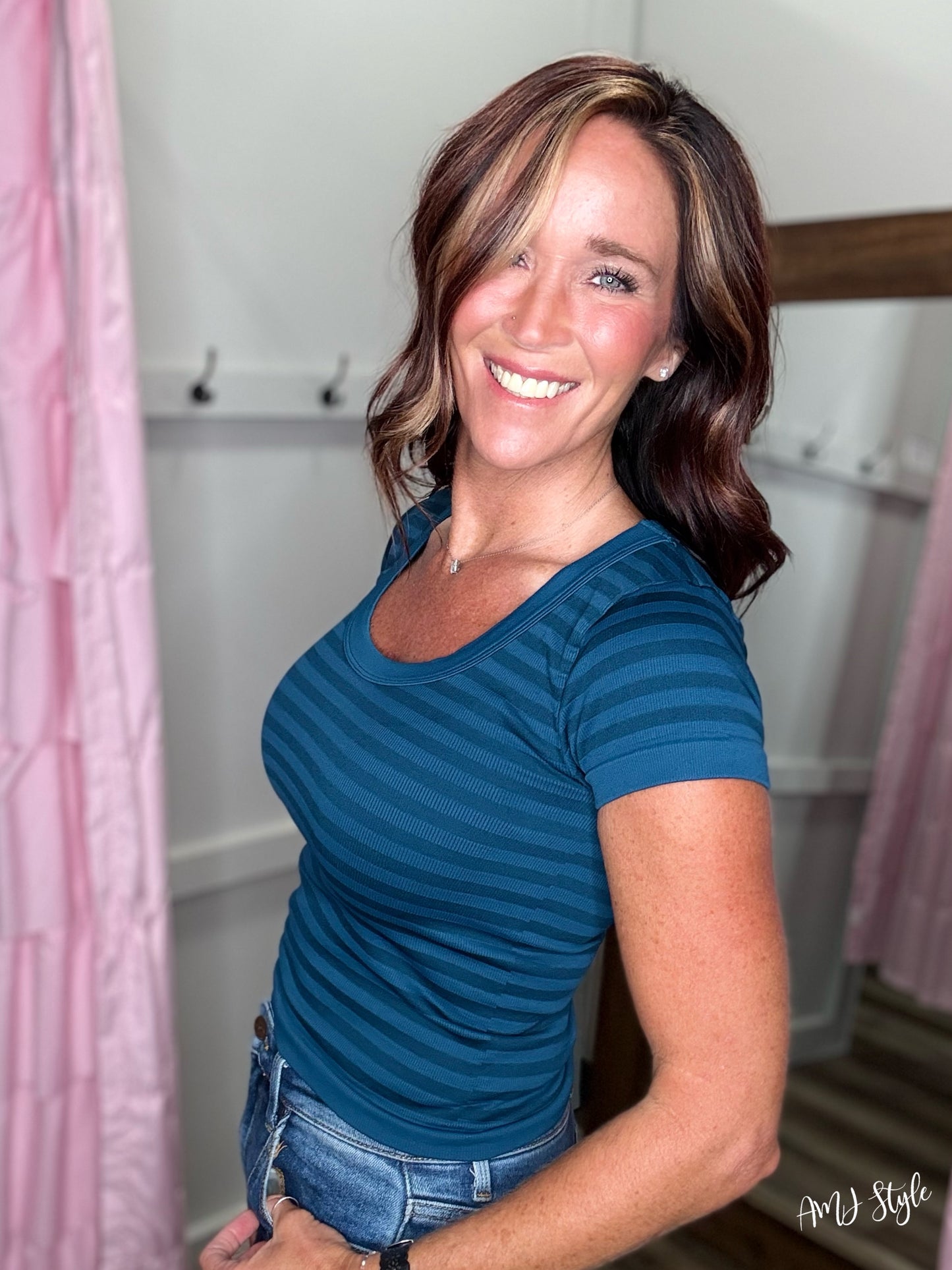 It Girl Top - Deep Sea Blue