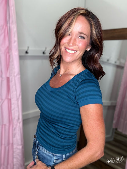 It Girl Top - Deep Sea Blue
