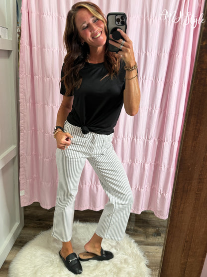 Pebble Stripe Denim