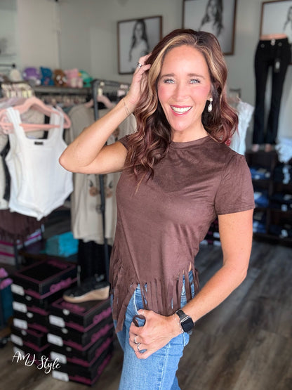 Rustic Rebel Fringe Top