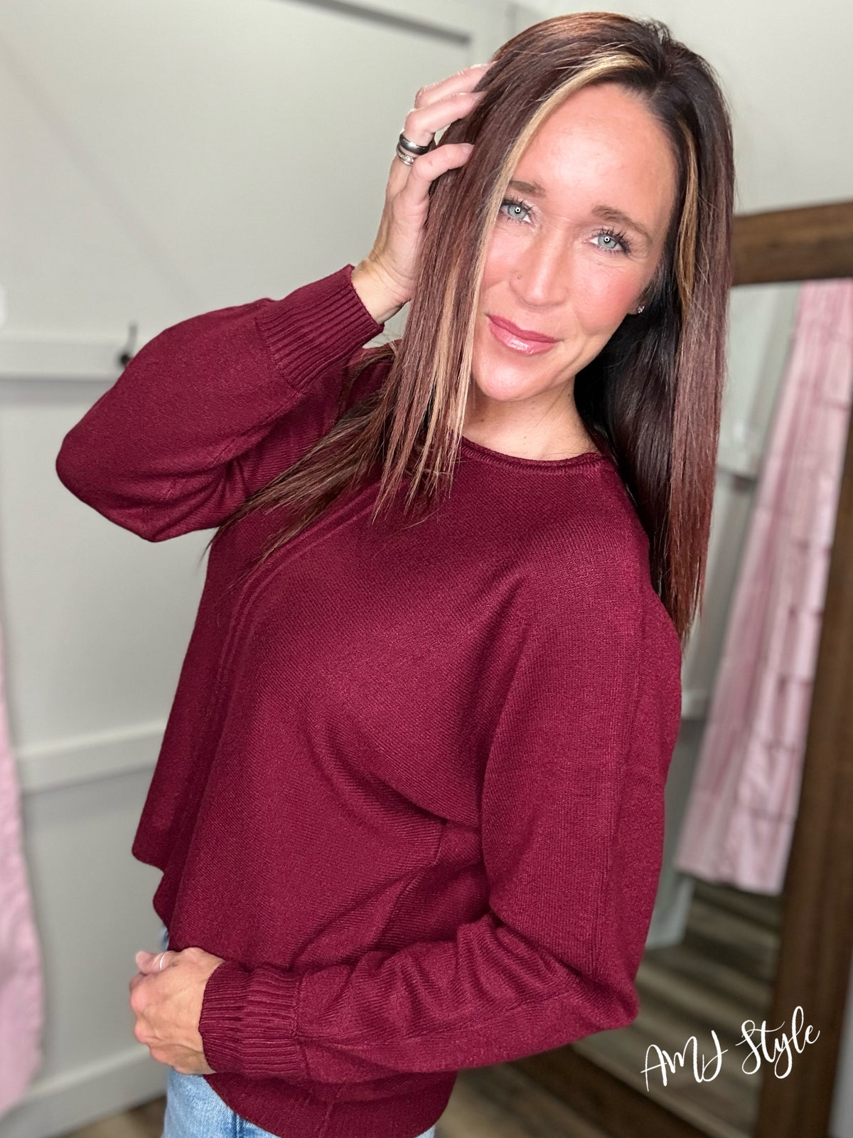 Ultra Luxe Sweater - Burgundy