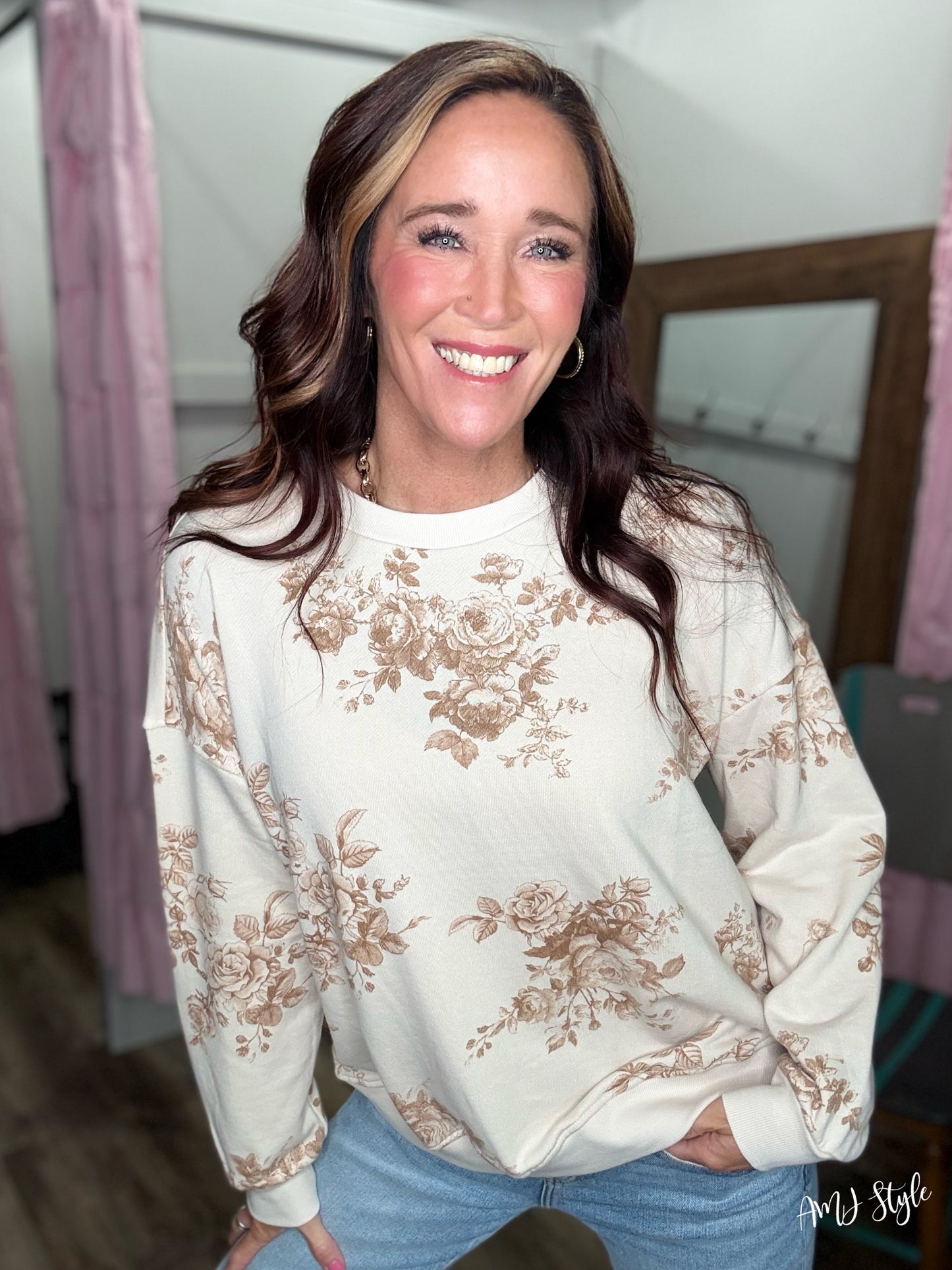 Honeyed Bloom Pullover