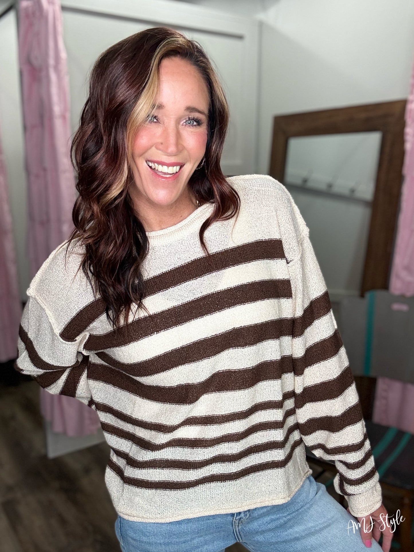 Toasted Stripe Sweater