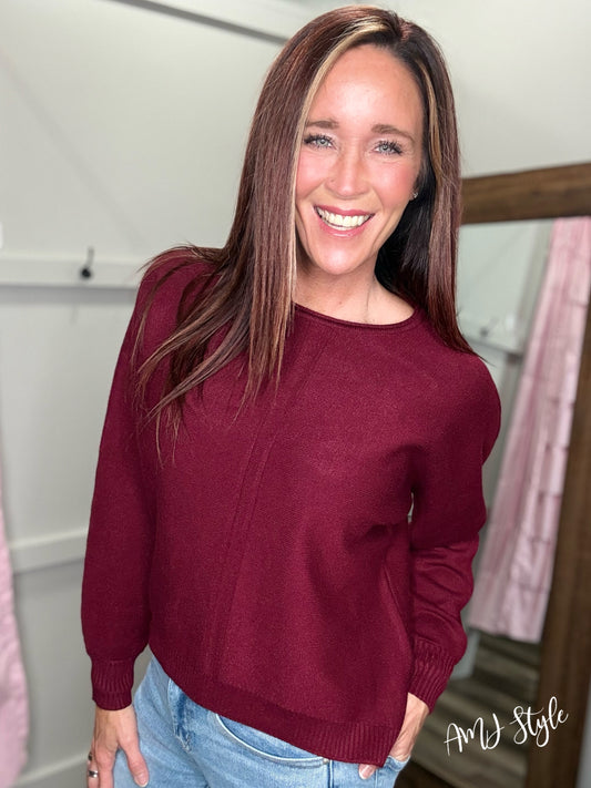 Ultra Luxe Sweater - Burgundy