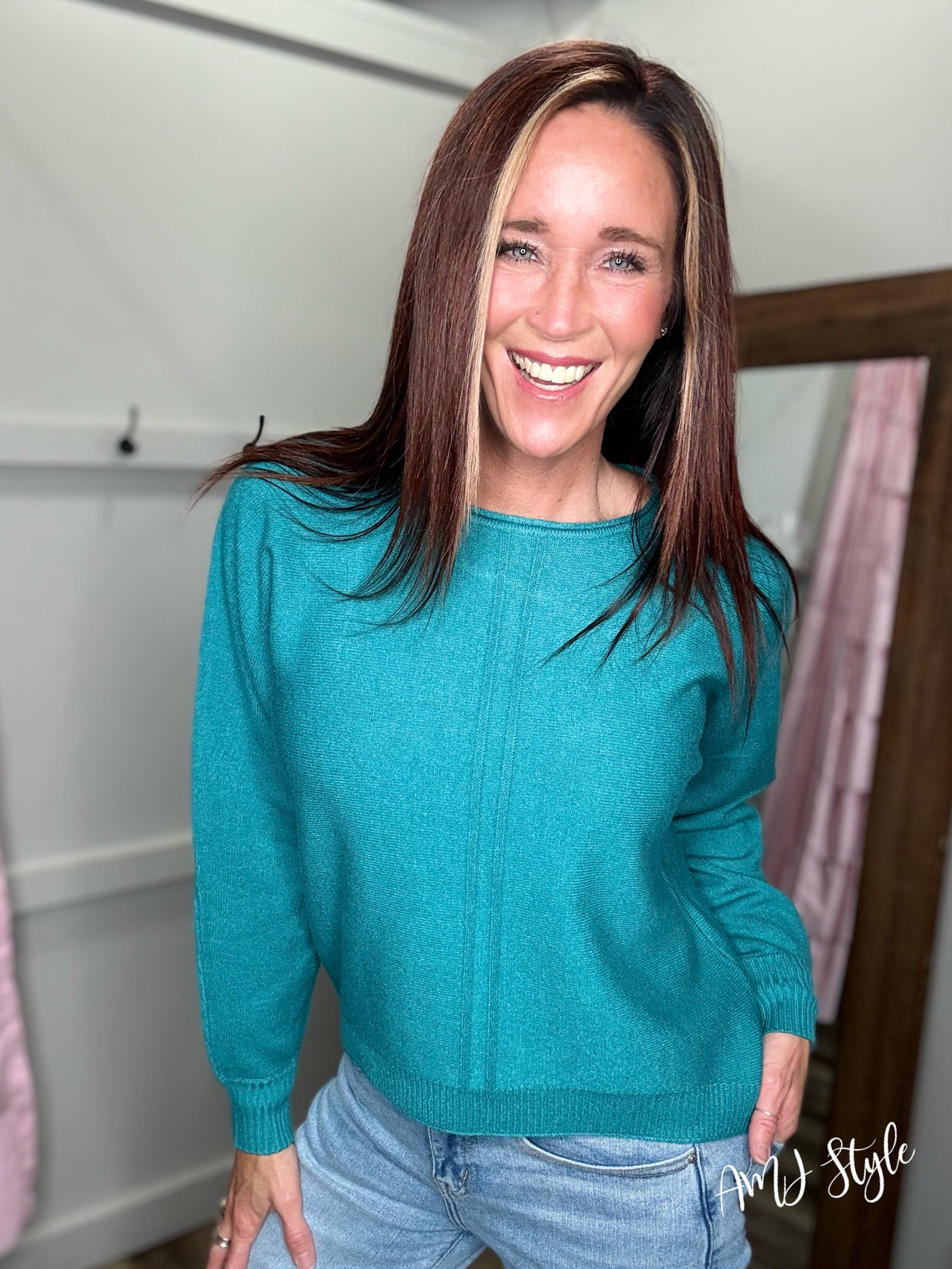 Ultra Luxe Sweater - Teal