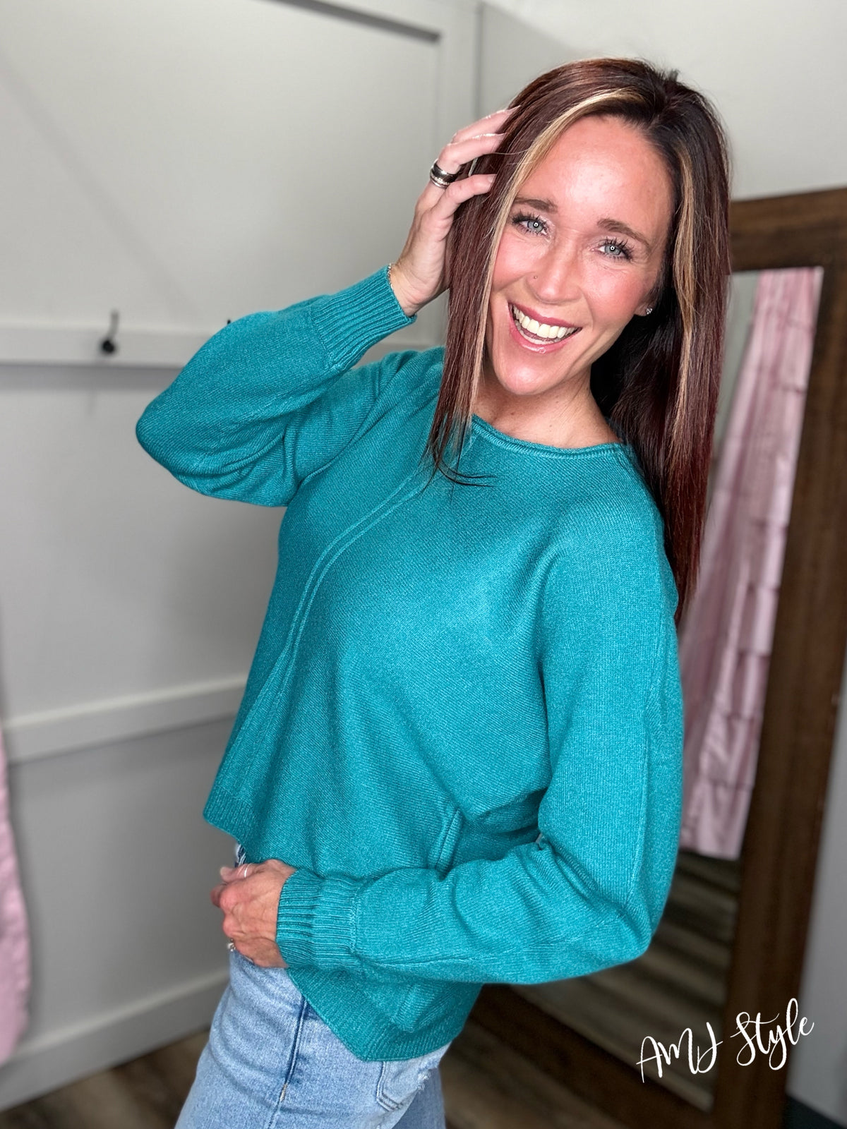 Ultra Luxe Sweater - Teal