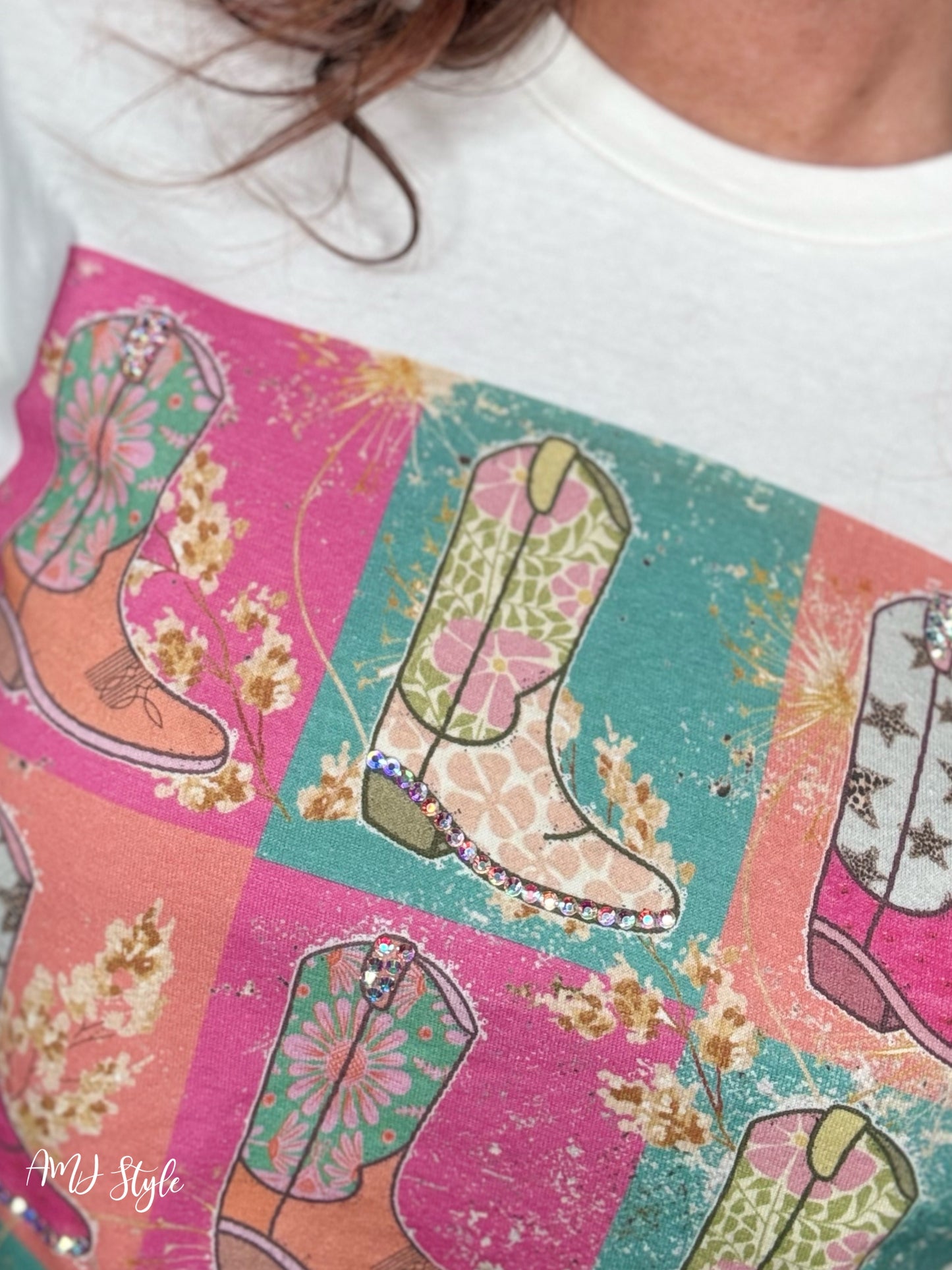 Bling Boot Adult Tee