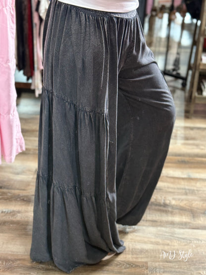 Wanderlust Wide Leg Pants - Charcoal