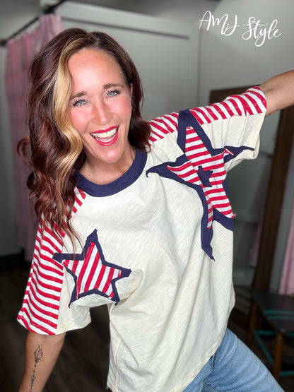 Beautiful Bold Star Top