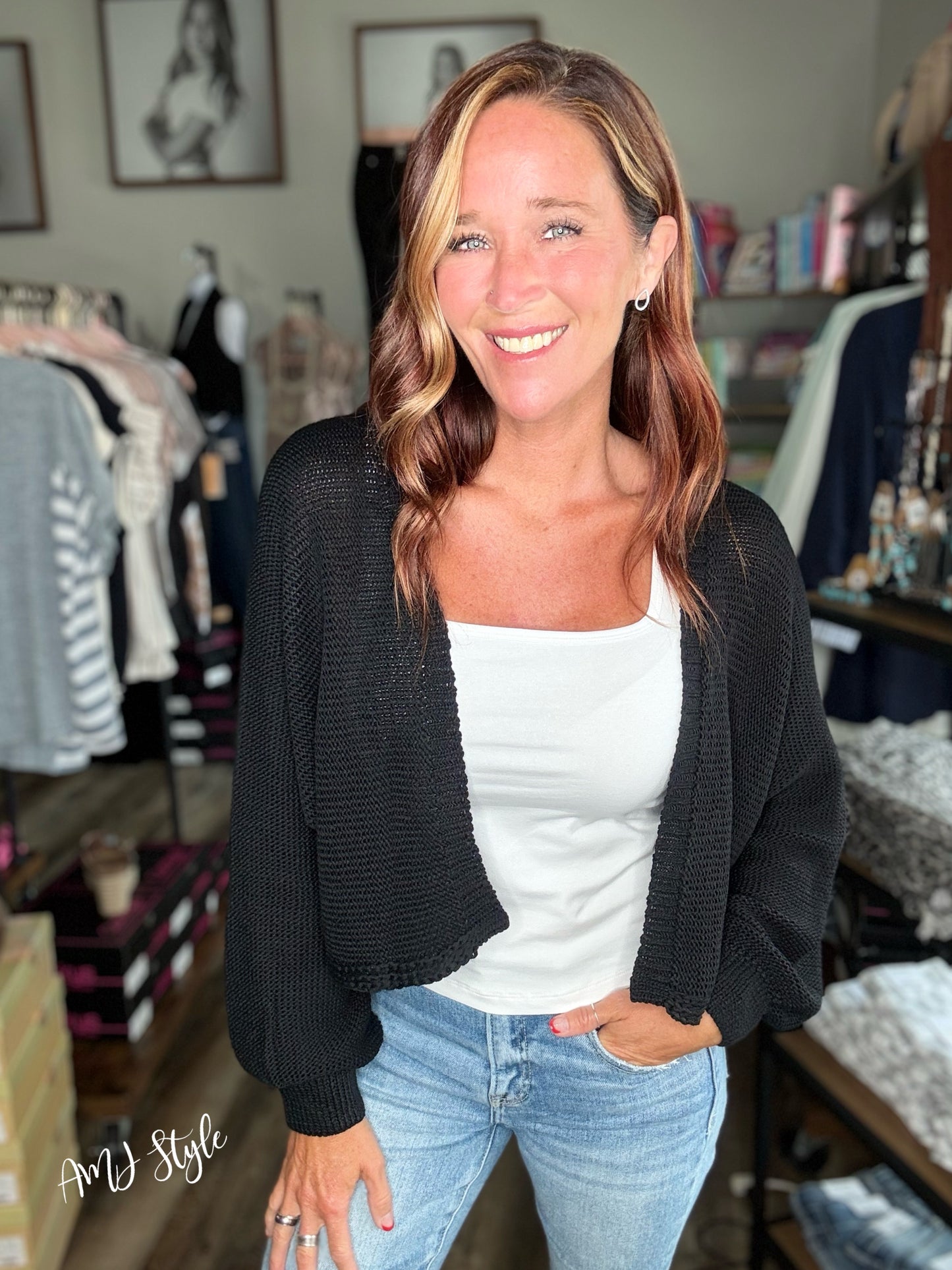 The Weekend Wrap Cardi - Black