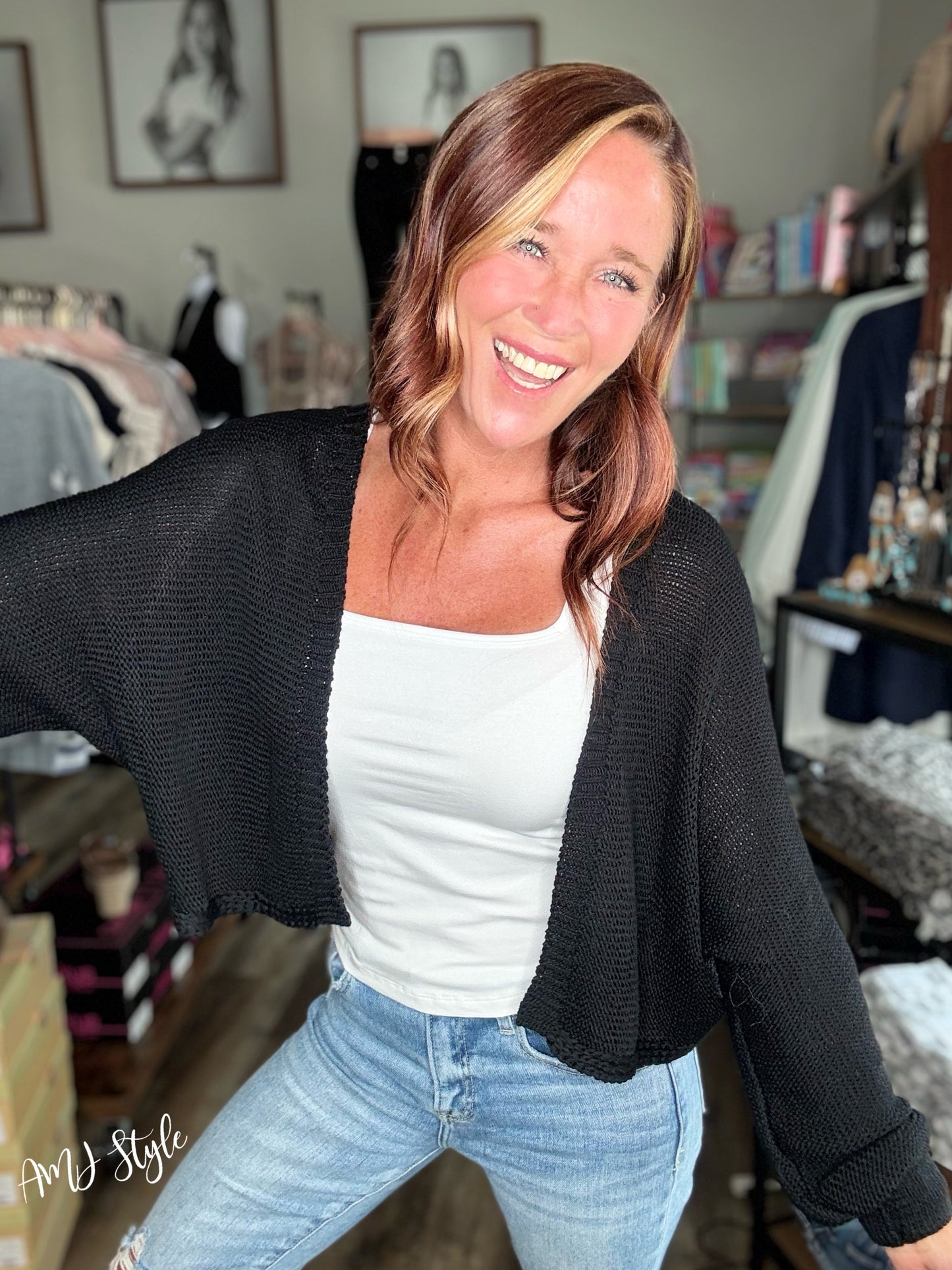 The Weekend Wrap Cardi - Black