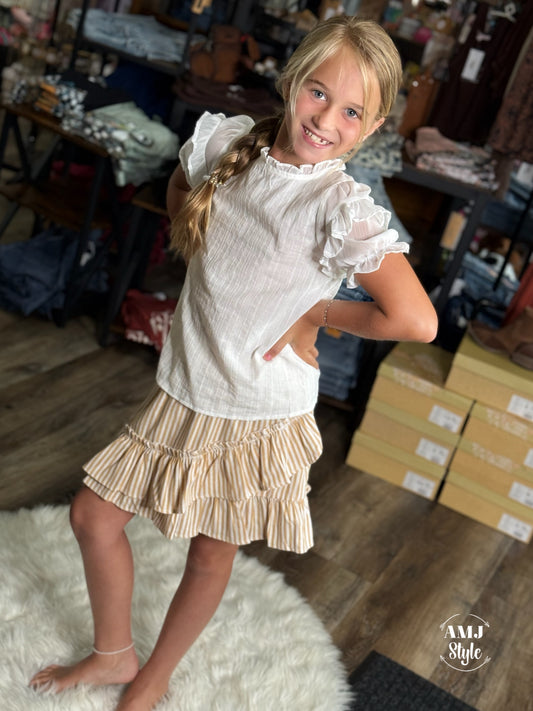 Trice Stripe Kiddo Skirt