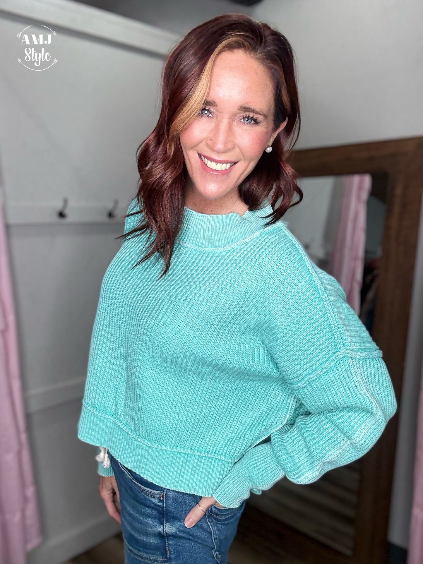 Color Me Cozy Sweater - Mint