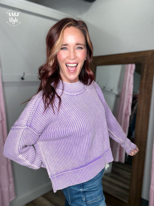 Color Me Cozy Sweater - Lavender