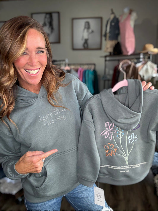 God's Still Working Kids Hoodie