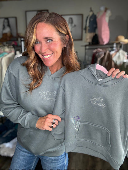 God's Still Working Kids Hoodie