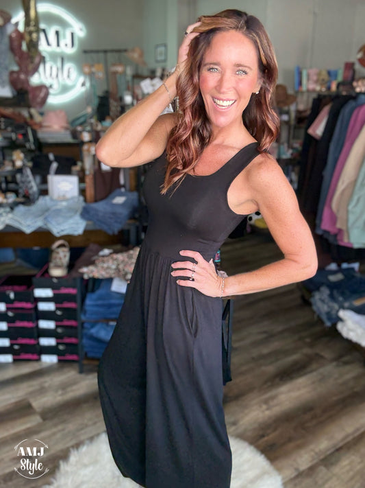 Midnight Black Jumpsuit