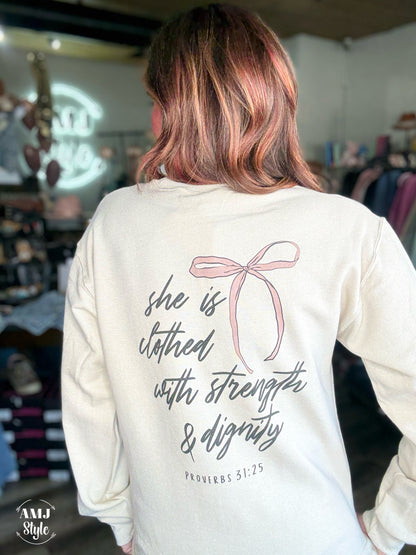 She is Clothed Sweatshirt