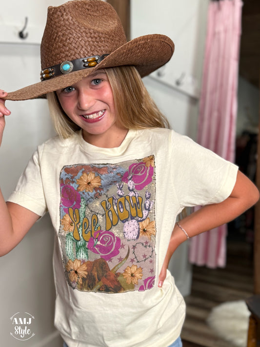 Yee Haw Bling Kiddo Tee