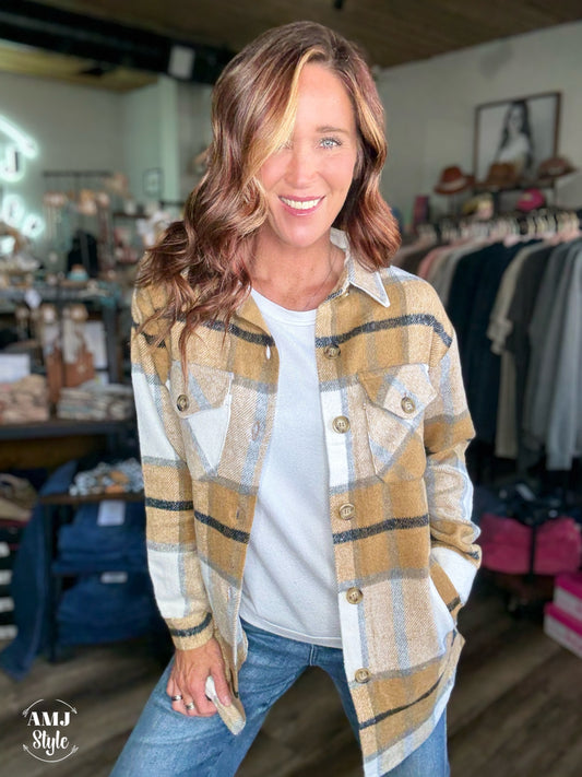 Timber Trail Flannel - Dark Khaki