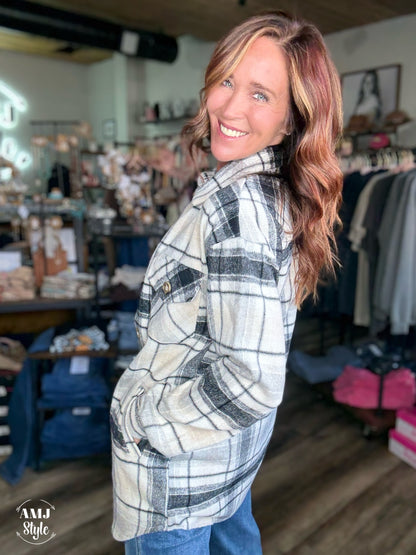 Timber Trail Flannel - White/GR