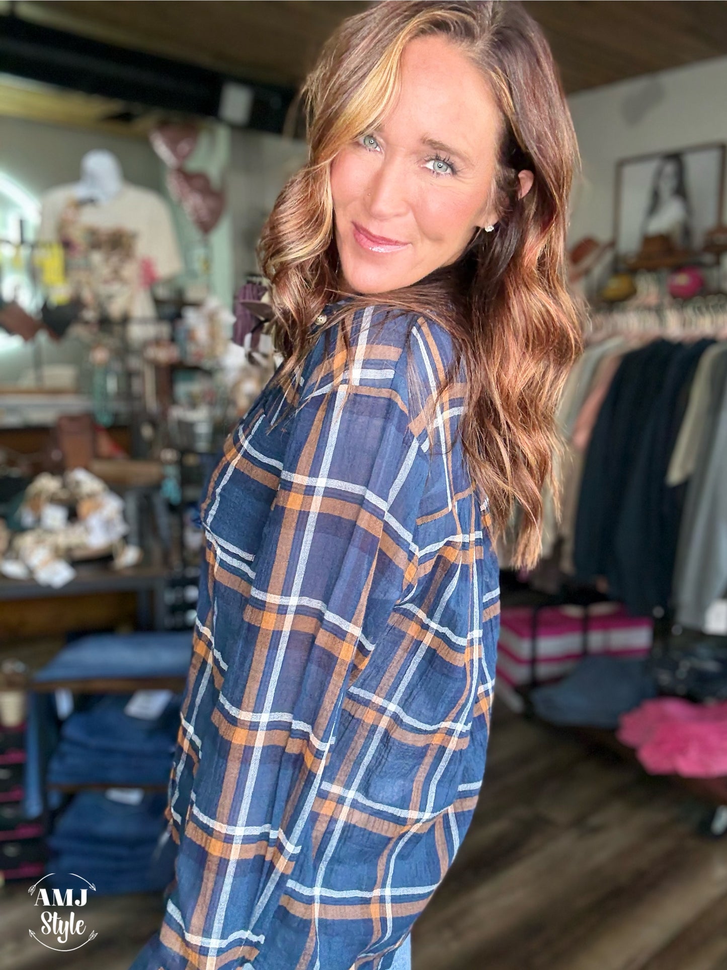 Vintage Button Down - Navy