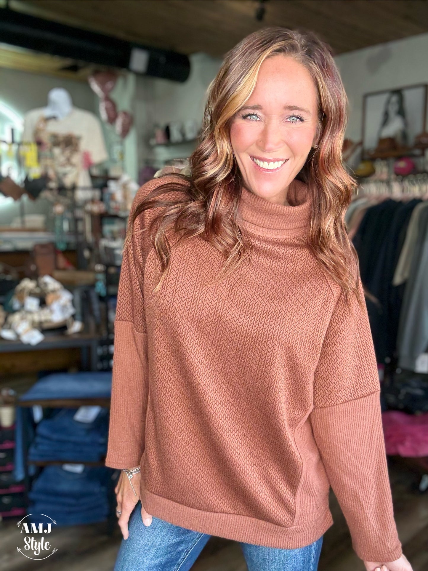 Chrissy Cowl Neck Top