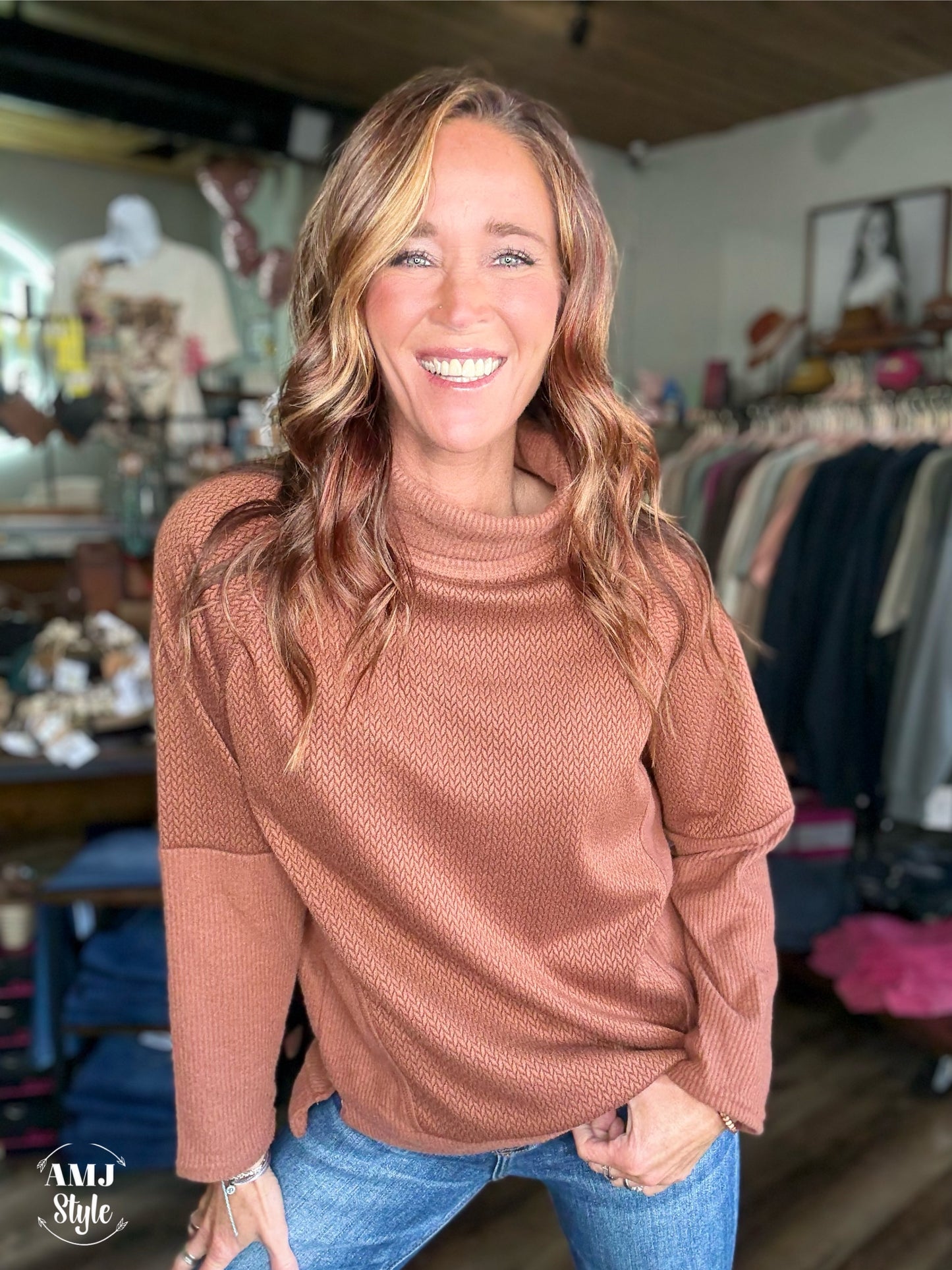Chrissy Cowl Neck Top