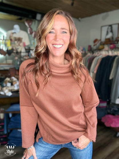 Chrissy Cowl Neck Top