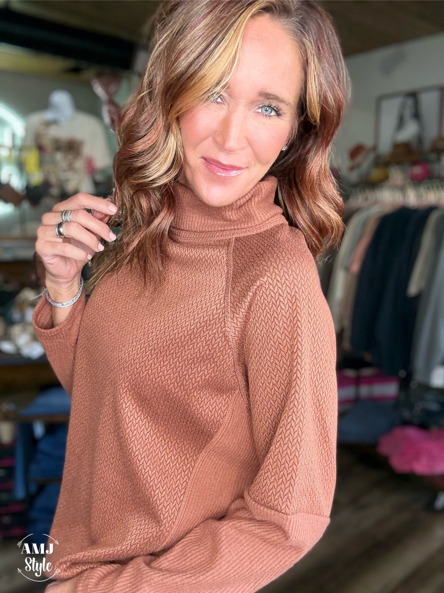 Chrissy Cowl Neck Top