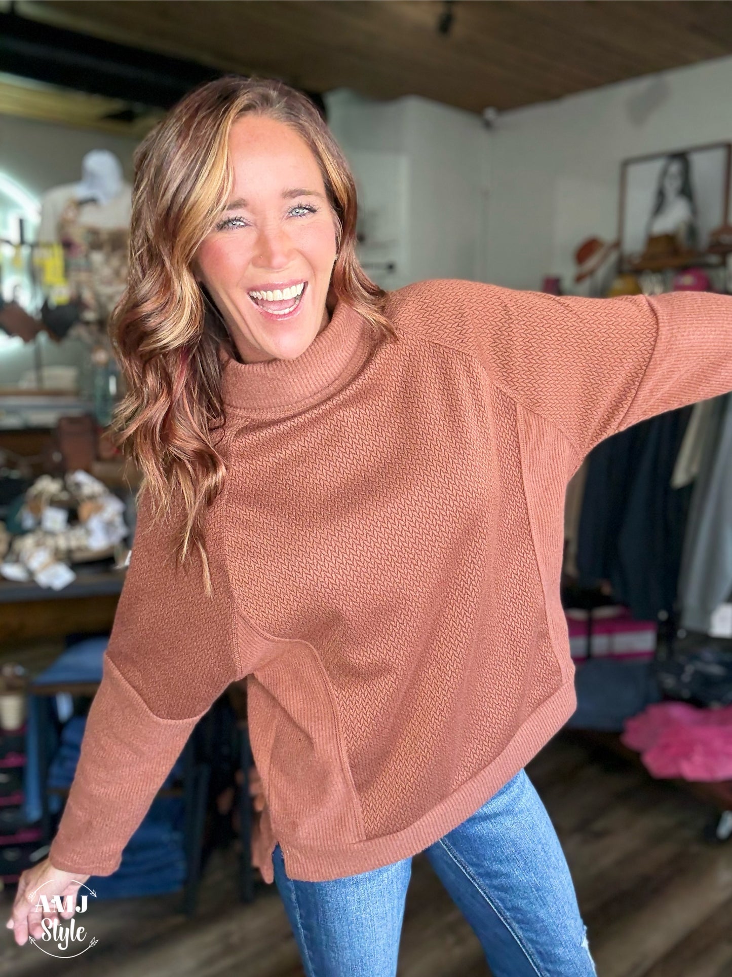 Chrissy Cowl Neck Top