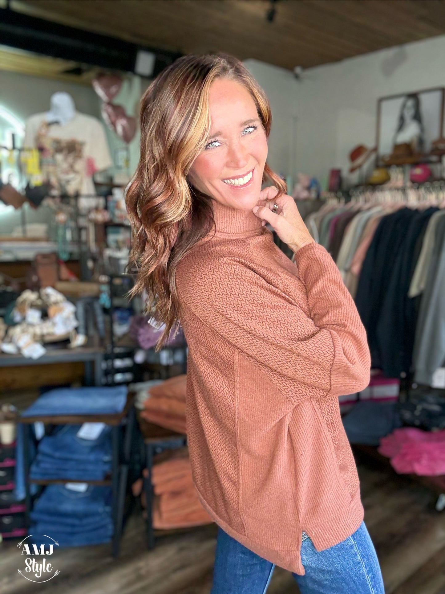 Chrissy Cowl Neck Top
