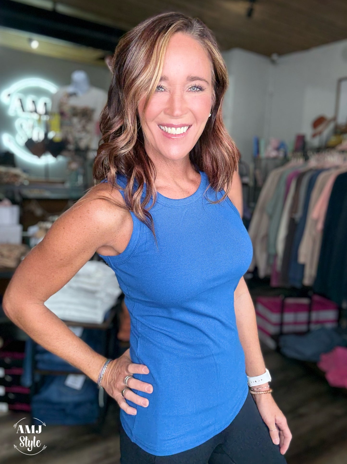 Essential Micro-ribbed Tank Top