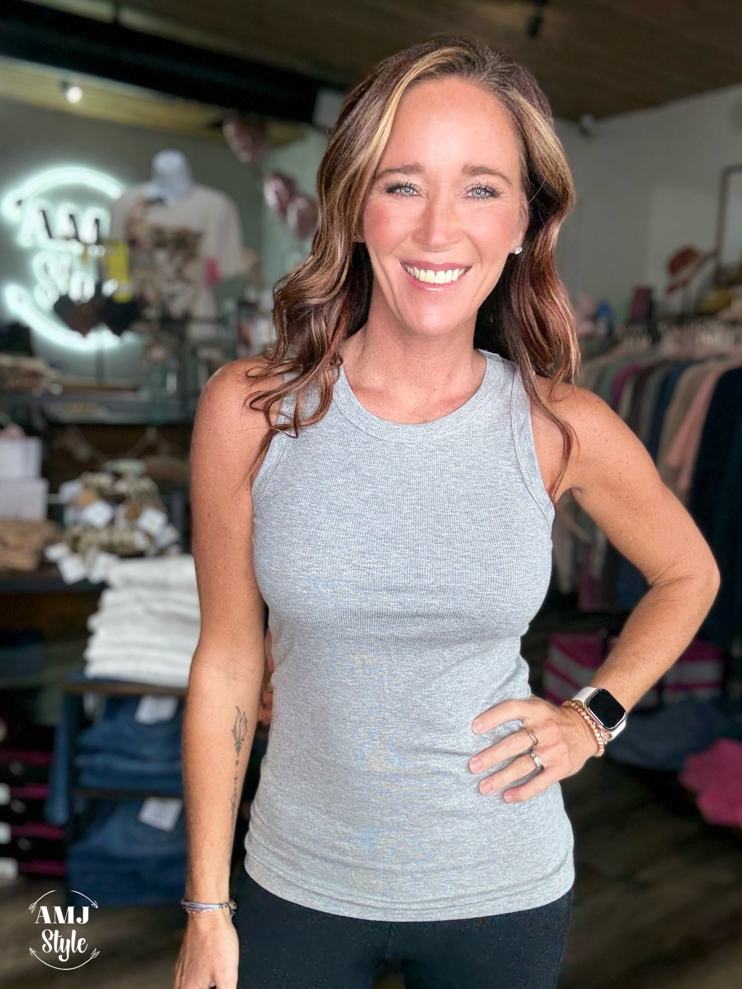 Essential Micro-ribbed Tank Top