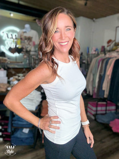 Essential Micro-ribbed Tank Top
