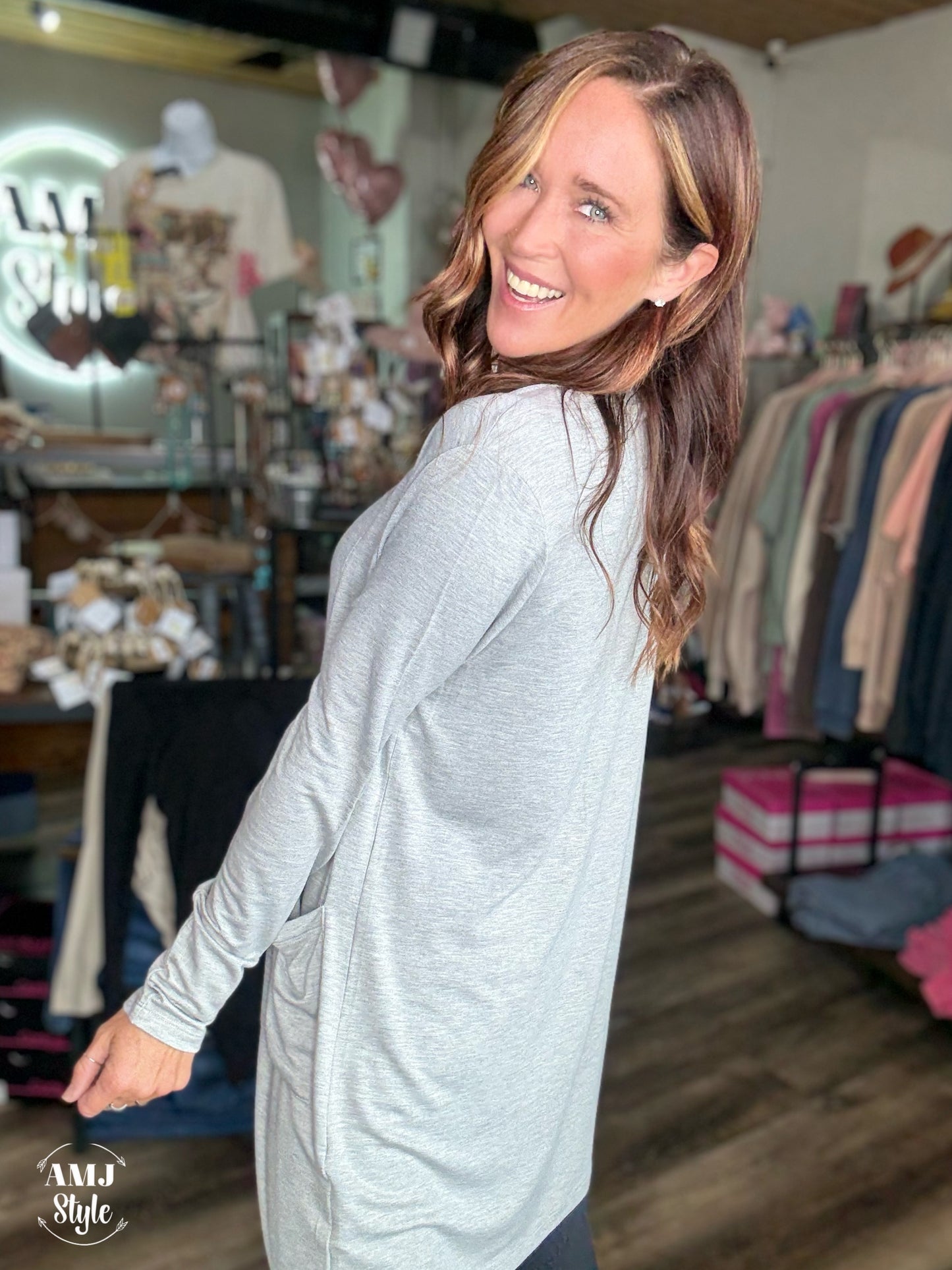 The Ultimate Lounge Cardi - Heather Grey