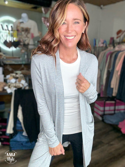 The Ultimate Lounge Cardi - Heather Grey